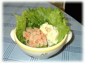 2色のポテトサラダ