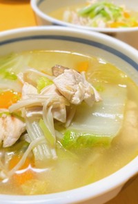 やさしい味♫鶏スープ （参鶏湯風）