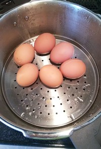 圧力鍋で◎蒸し卵