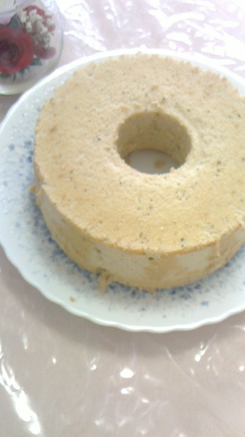 三温糖と抹茶のシフォンケーキのレシピの画像