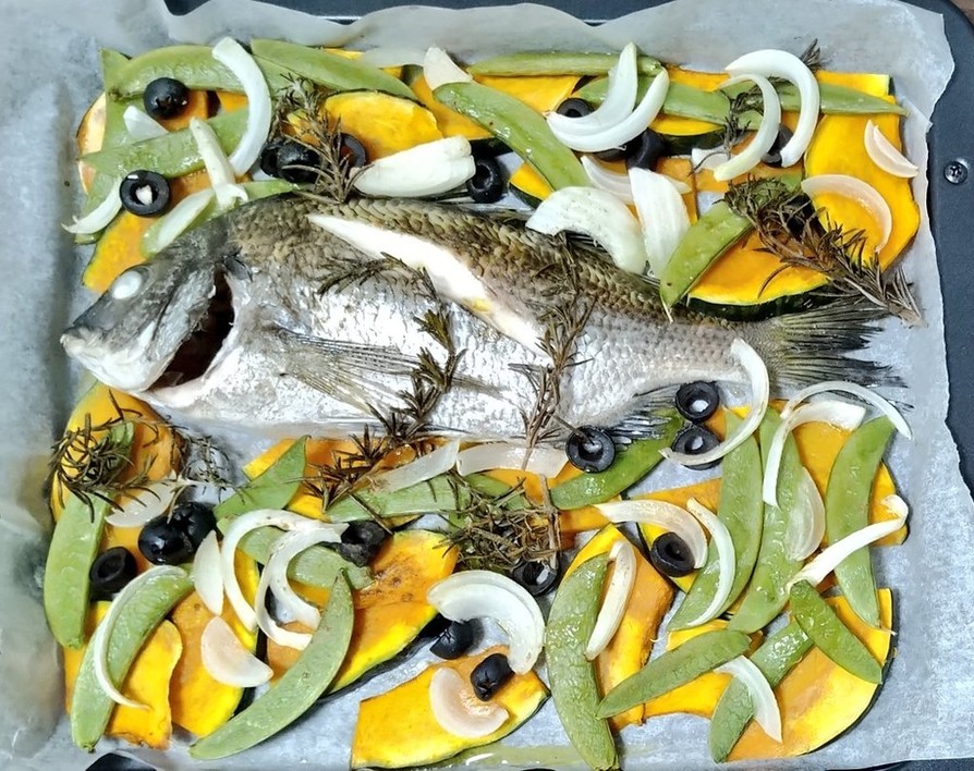 黒鯛のオーブン焼きの画像