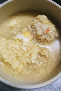 簡単！鶏団子の卵スープ