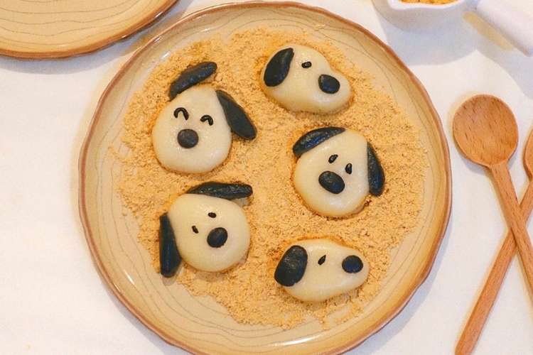 スヌーピーお団子 簡単白玉アレンジ レシピ 作り方 By なりパン工房 クックパッド 簡単おいしいみんなのレシピが363万品