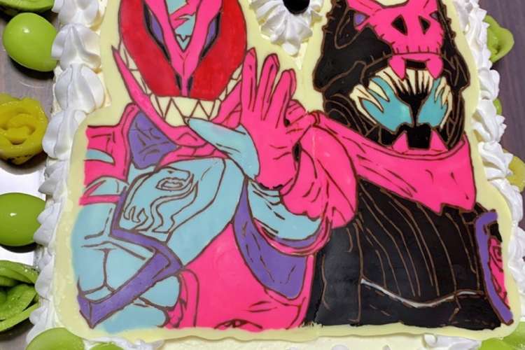 仮面ライダーリバイス ケーキキャラチョコ レシピ 作り方 By ８ ｍａｍａ クックパッド 簡単おいしいみんなのレシピが366万品