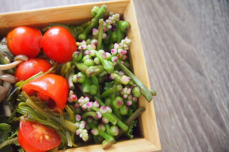 スパイス効いたつるむらさきの花のピクルス レシピ 作り方 By ヘルスパkaho クックパッド 簡単おいしいみんなのレシピが374万品