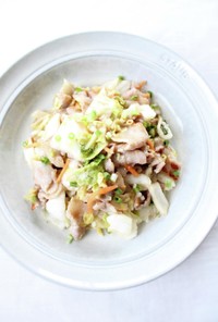 東海漬物白菜漬で簡単【白菜と豚のだし炒め