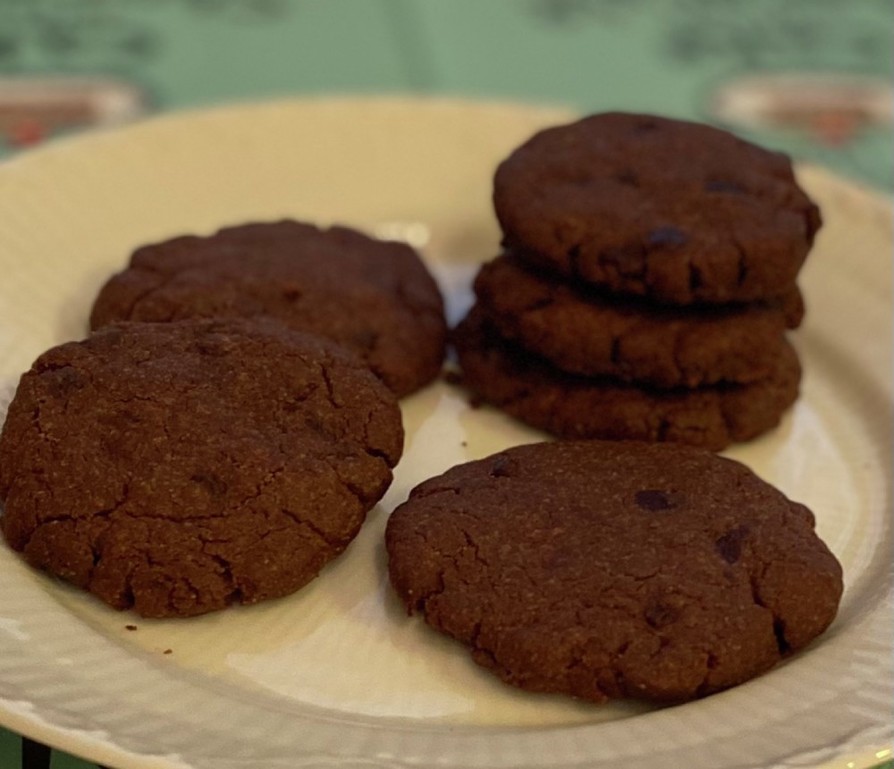 米粉と大豆粉のココアチョコチップクッキーの画像