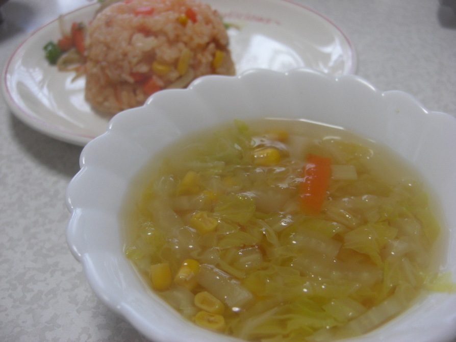 ♡　白菜たっぷり塩スープ　♡の画像