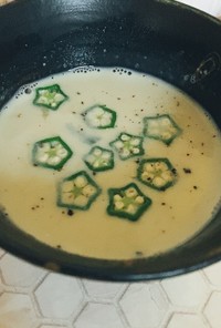 オクラの豆乳スープ