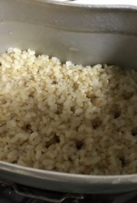 簡単☆飯盒（はんごう）で玄米