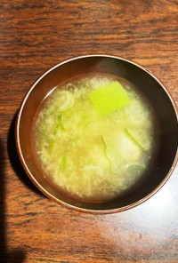 里芋と長ネギの神楽南蛮味噌汁