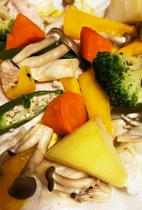 鶏ムネと野菜のグリル焼き