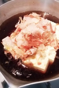 【パパ料理】麺つゆ煮豆腐