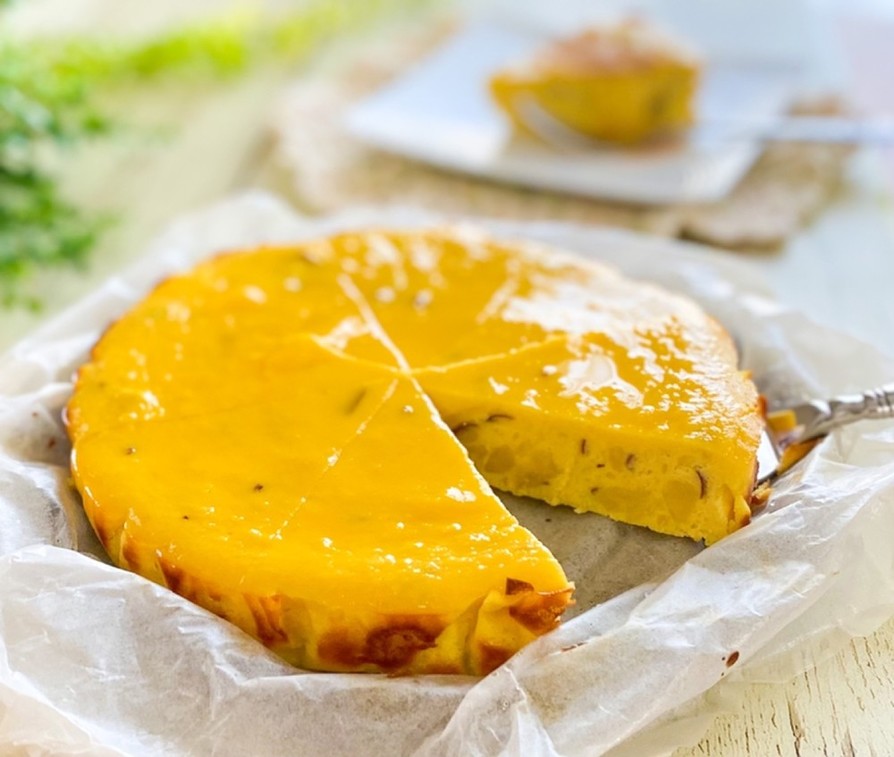 薩摩芋ヨーグルト　ベイクドチーズケーキ風の画像