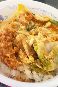 めんつゆで簡単✨広島がんすと白菜の卵とじ