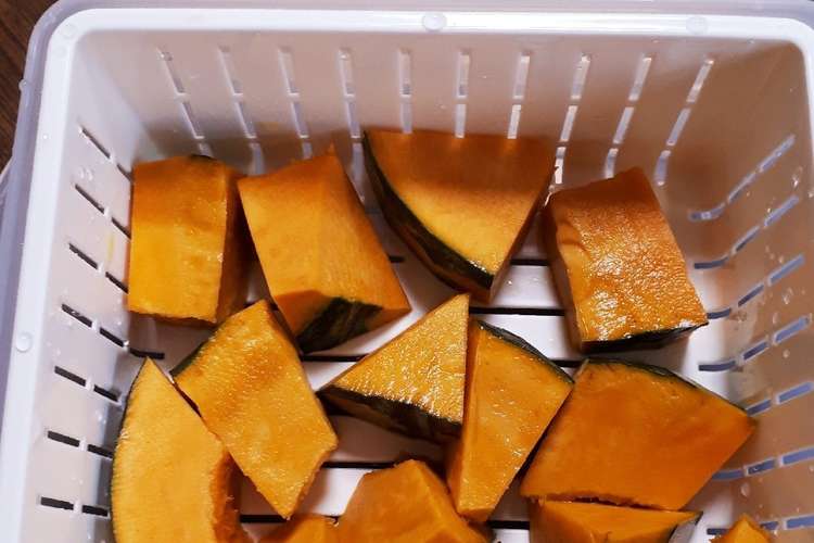 カボチャの切り方 あくまで自己流 レシピ 作り方 By もふもふクロさん クックパッド 簡単おいしいみんなのレシピが363万品