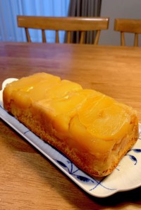蜂蜜で作るタルトタタン風パウンドケーキ