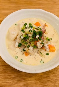 里芋とはとむぎのホワイトスープ