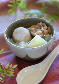 里芋と豚肉のスープ