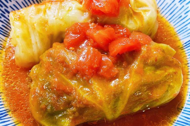 トマト缶で煮込んだ簡単ロールキャベツ レシピ 作り方 By あゆmama クックパッド 簡単おいしいみんなのレシピが366万品