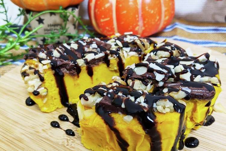 レンジで簡単 しっとり濃厚かぼちゃケーキ レシピ 作り方 By まつえり クックパッド 簡単おいしいみんなのレシピが375万品