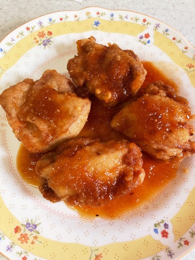 給食メニュー♡鶏肉のバーベキューソースの写真