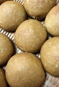 とかち野酵母⭐︎デーツ入りモラセス丸パン