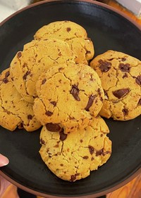 ひよこ豆パウダーのチョコチップクッキー