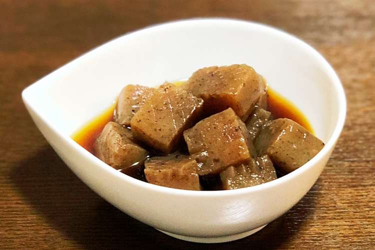 蒟蒻煮 材料1つ 鍋1つ 副菜ダイエット レシピ 作り方 By Tenten クックパッド 簡単おいしいみんなのレシピが360万品