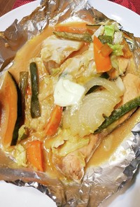 秋鮭と野菜のちゃんちゃん焼き