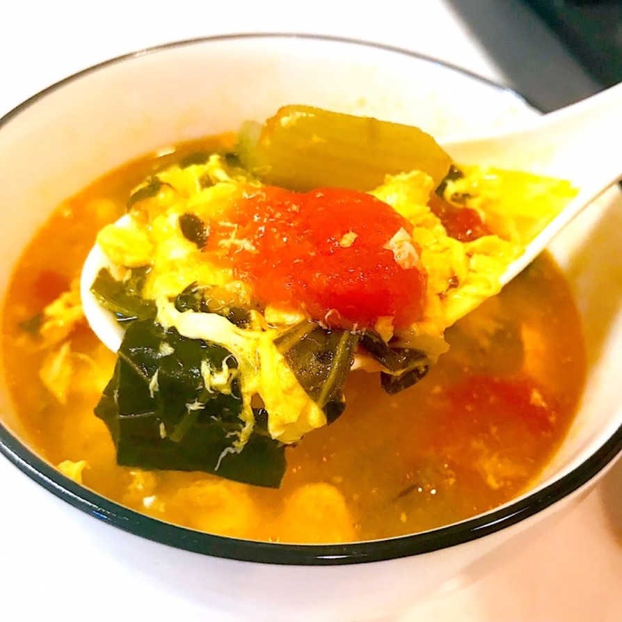 超～簡単！！すっぱ美味い♡酸辣湯スープ♡の画像