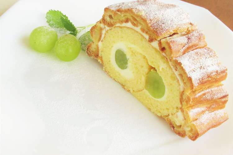 マスカット シューロールケーキ レシピ 作り方 By ﾋﾟｰさんのﾟｰﾟﾟ クックパッド 簡単おいしいみんなのレシピが367万品