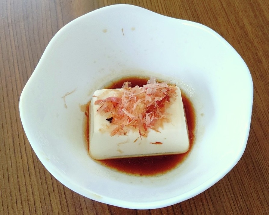 生姜とかつお節香るヘルシー豆腐レンジ蒸しの画像