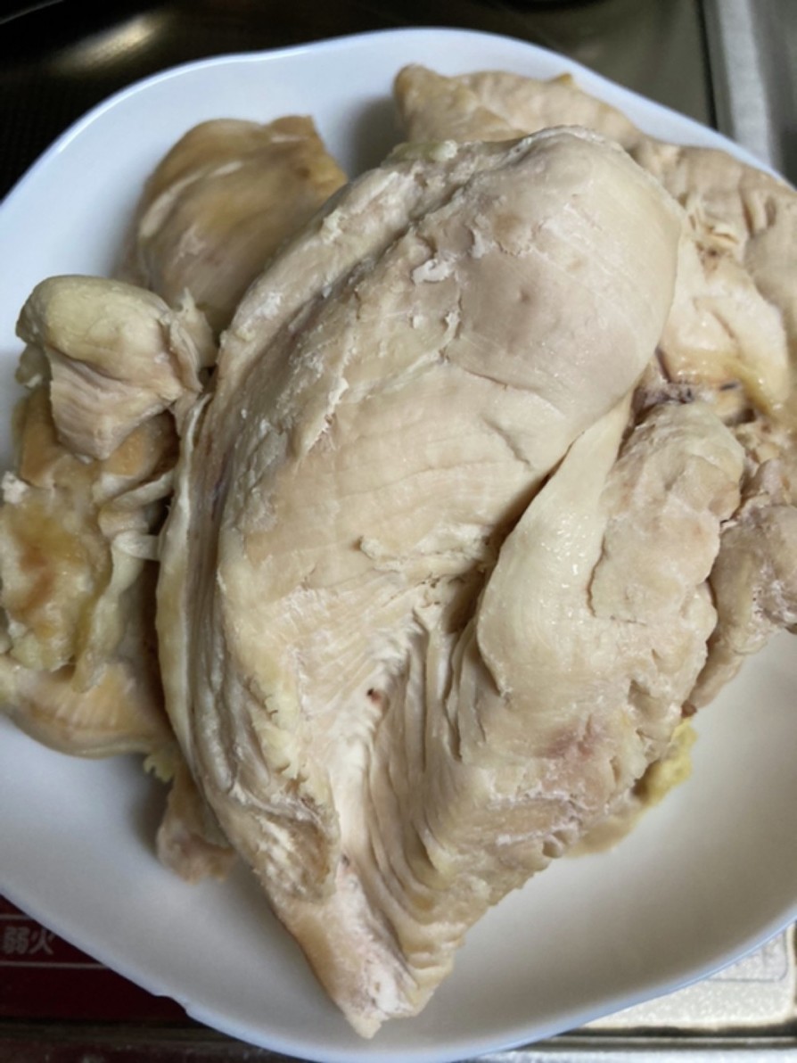 冷凍ストック用.楽チン鷄胸肉ホロホロ茹での画像