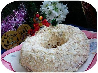 ☆クリスマスの天使の白いケーキ☆の写真