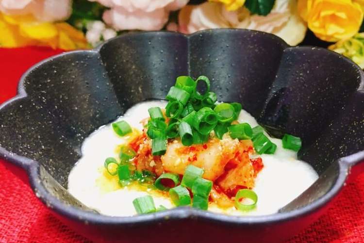 簡単副菜に 長芋とろろキムチ擂り胡麻かけ レシピ 作り方 By チョコ ｈ クックパッド 簡単おいしいみんなのレシピが373万品