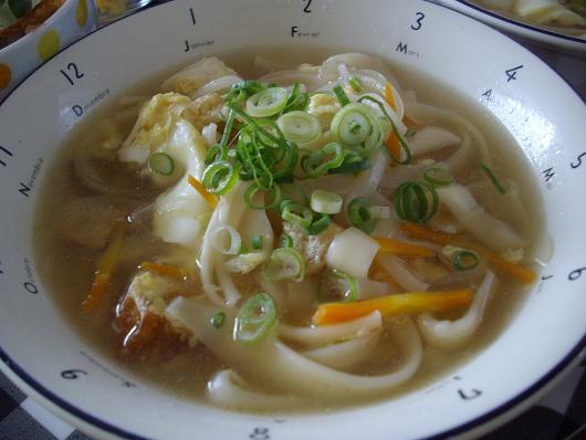 節麺(夏に残ったそうめん)のラーメン風の画像