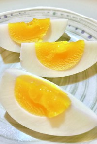 安定のでき上がり★半熟ゆで卵（7分）