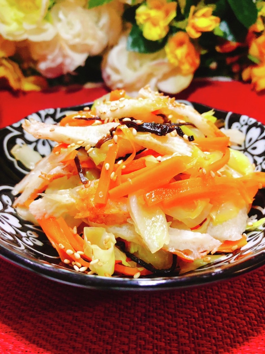 おつまみ副菜～キャベツ塩昆布柚子胡椒和えの画像