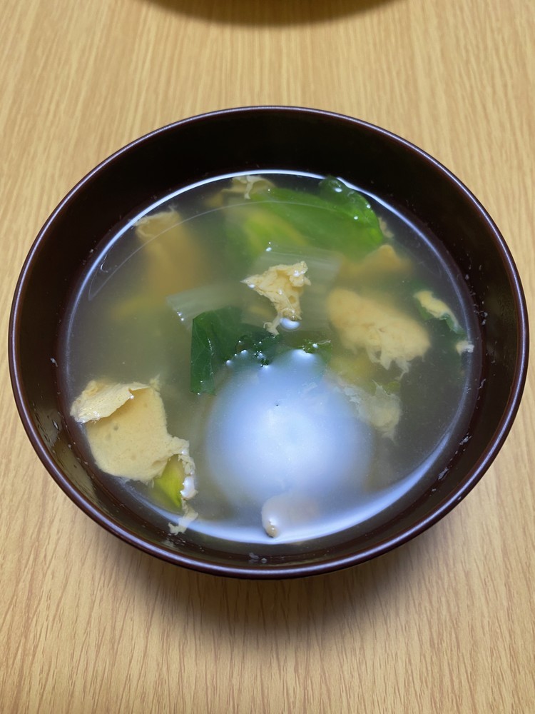 ロメインレタスの中華風スープ♪の画像