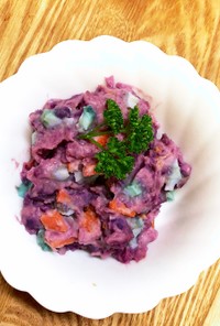 ハロウィン仕様☆紫芋サラダ