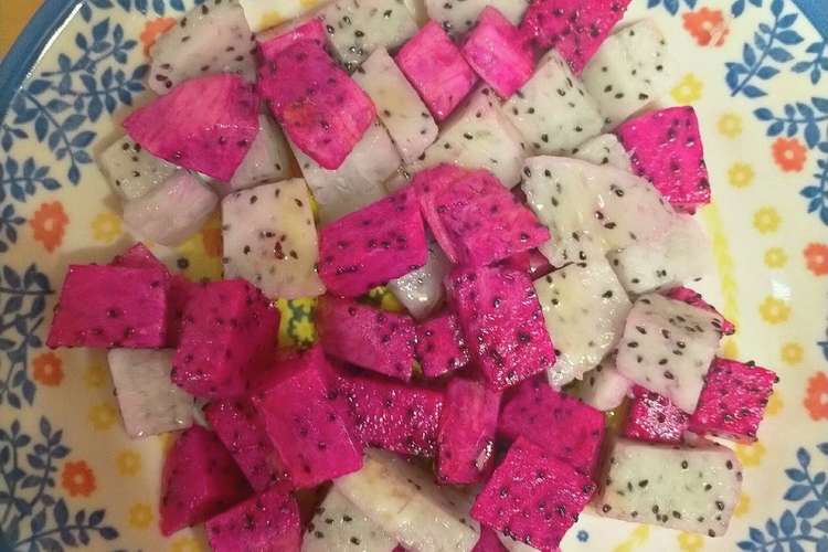 ピタヤ赤白のみ ドラゴンフルーツ レシピ 作り方 By りお シホ クックパッド 簡単おいしいみんなのレシピが365万品