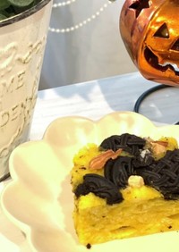 簡単ハロウィン！かぼちゃ蒸しケーキ
