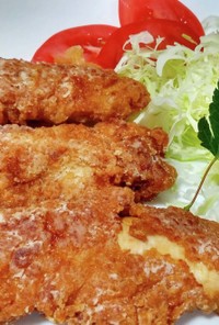 唐揚げフライ風の鶏肉ささみ簡単レシピ！
