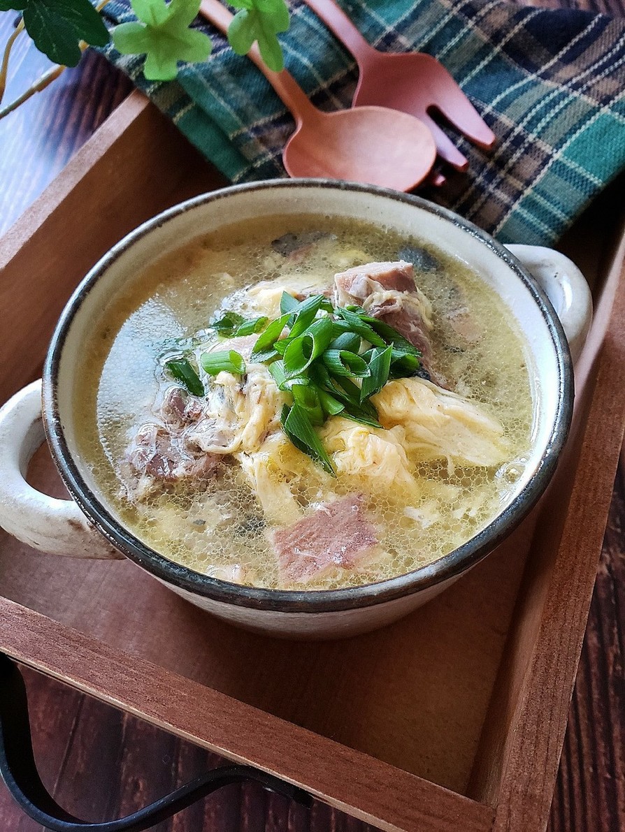 サバ缶のふわたま生姜スープの画像