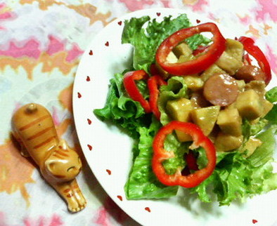 ✿さつま芋とウィンナー❀マヨソース✿炒めの写真