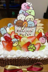 誕生日ケーキ　デコレーション記録