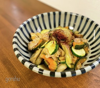豚肉と秋野菜の塩糀オイスターソース炒めの写真