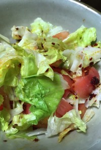生野菜の簡単ピリ辛中華サラダ