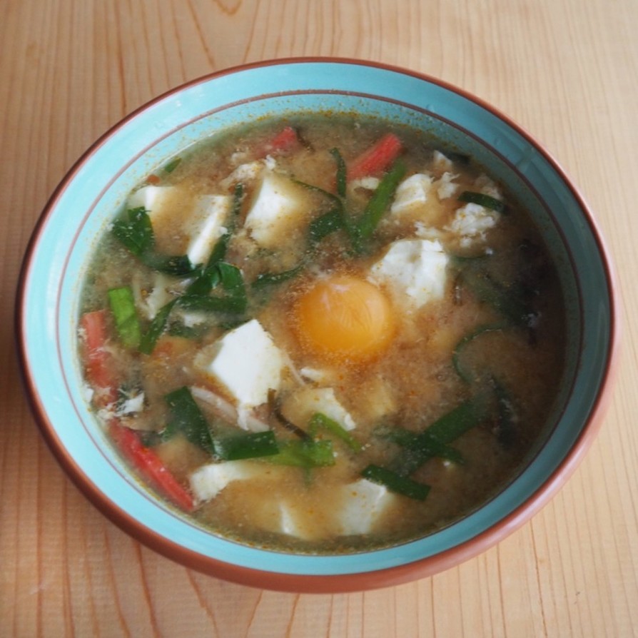 舞茸とオートミールで絶品満点味噌スープの画像